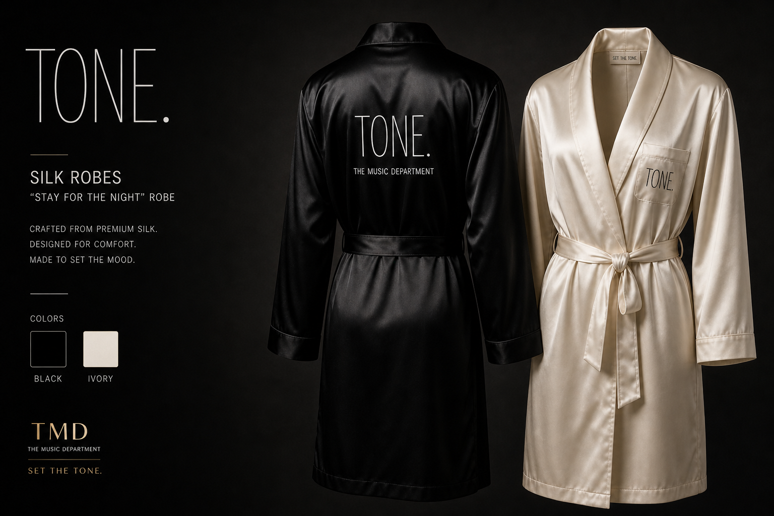 Stay For The Night Silk Robe
