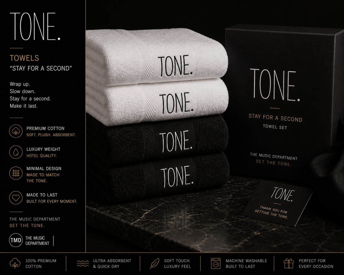 Stay For A Second Towel Set